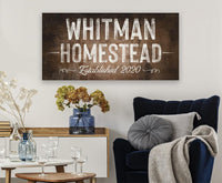 Personalized - Family Name - Canvas