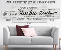 Personalized - Family Name - Canvas