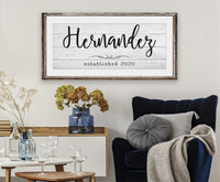 Personalized - Family Name - Canvas