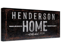 Personalized - Family Name - Canvas