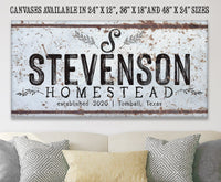 Personalized - Family Name - Canvas