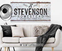 Personalized - Family Name - Canvas
