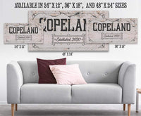 Personalized - Family Name - Canvas