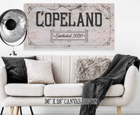 Personalized - Family Name - Canvas