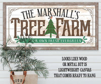 Personalized - Family Tree Farm - Canvas