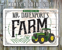 Personalized - Farm - Metal Sign