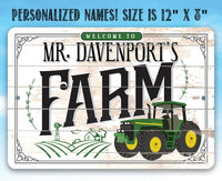 Personalized - Farm - Metal Sign