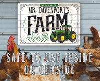Personalized - Farm - Metal Sign
