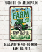 Personalized - Farm - Metal Sign