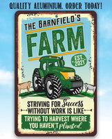 Personalized - Farm - Metal Sign