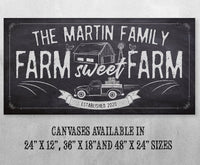 Personalized - Farm Sweet Farm - Canvas