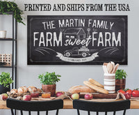 Personalized - Farm Sweet Farm - Canvas