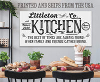 Personalized - Farmhouse Kitchen - Canvas