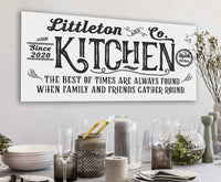 Personalized - Farmhouse Kitchen - Canvas
