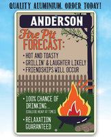 Personalized - Firepit - Metal Sign
