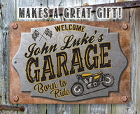 Personalized - Garage Motorcycle - Metal Sign