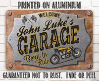 Personalized - Garage Motorcycle - Metal Sign