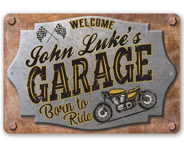 Personalized - Garage Motorcycle - Metal Sign
