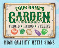 Personalized - Garden Decor - Metal Sign