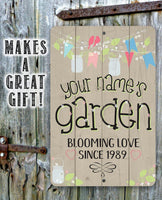 Personalized - Garden Decor - Metal Sign