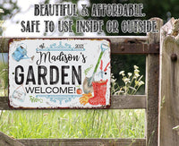 Personalized - Garden - Metal Sign