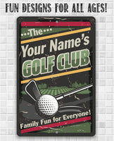 Personalized - Golf Club - Metal Sign