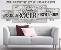 Personalized - Groceries - Canvas