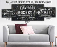 Personalized - Grocery Co - Canvas