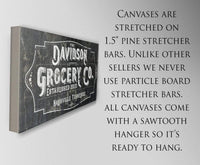 Personalized - Grocery Co - Canvas