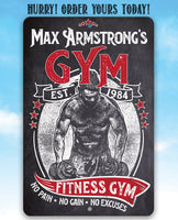 Personalized - Gym - Metal Sign