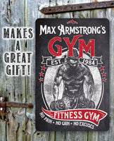 Personalized - Gym - Metal Sign