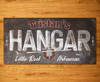 Personalized - Hangar Airplane - Canvas