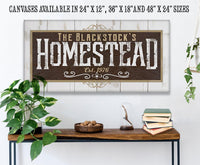 Personalized - Homestead - Canvas