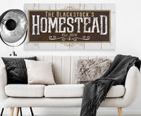 Personalized - Homestead - Canvas