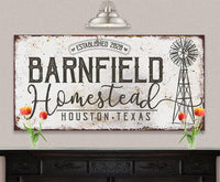 Personalized - Homestead Windmill - Canvas