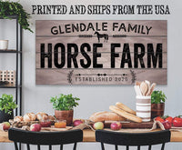 Personalized - Horse Farm - Canvas