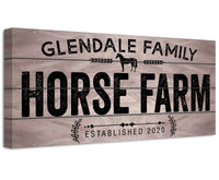 Personalized - Horse Farm - Canvas
