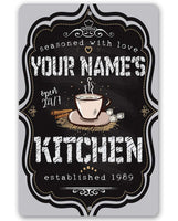 Personalized - Kitchen Sign - Metal Sign