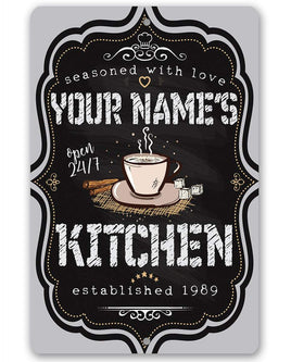 Personalized - Kitchen Sign - Metal Sign