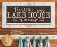 Personalized - Lake House - Canvas