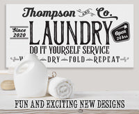 Personalized - Laundry and Co - Canvas