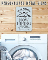 Personalized - Laundry - Metal Sign