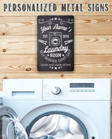 Personalized - Laundry -  Metal Sign