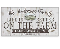 Personalized - Life Is Better On The Farm - Canvas