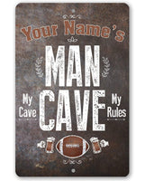 Personalized - Man Cave - Metal Sign