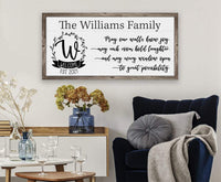Personalized - May Our Walls Know Joy - Canvas