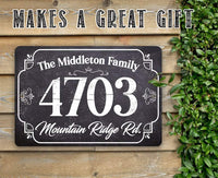 Personalized - Address Plaque - Rectangular - Metal Sign