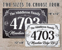 Personalized - Address Plaque - Rectangular - Metal Sign