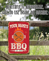 Personalized - BBQ -  Metal Sign