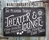 Personalized - Theater and Lounge - Metal Sign